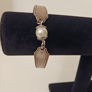 Women's Silver Plated Bracelet/faux Pearl